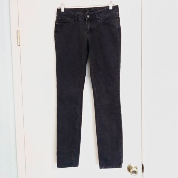 Prana Dark Grey Snakeskin Pattern Skinny Jeans - Picture 1 of 5